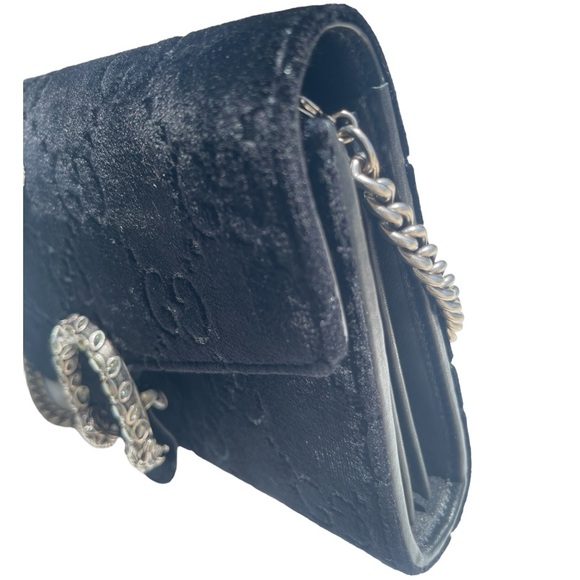 GUCCI Black GG | Velvet Mini Dionysus Wallet On Chain‎ - Picture 10 of 15